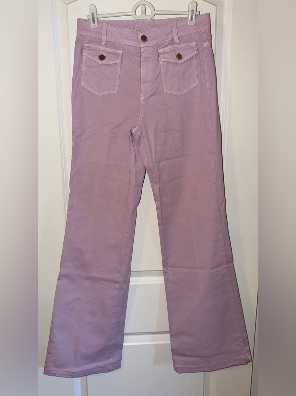Stella McCartney Lavender Wide-Leg Jeans